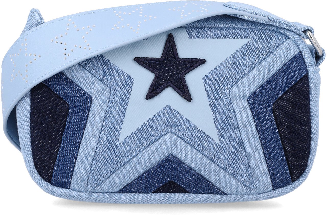 Stella McCartney Shoulder Bag Star Blue Blauw