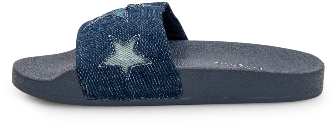 Stella McCartney Sandali Slide in Denim Navy
