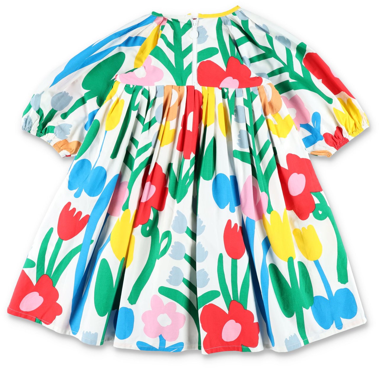 Stella McCartney Dress Multi Flower Baloon/S Bianco Divers