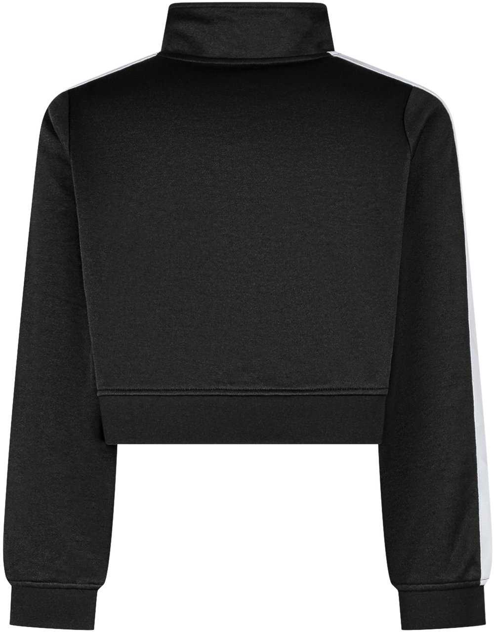 Stella McCartney Cardigan in Jersey con Zip e Collo Alto Zwart