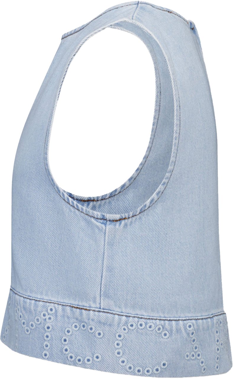 Stella McCartney Stella McCartney Kinder Meisjes T-Shirt In Jeans Blauw