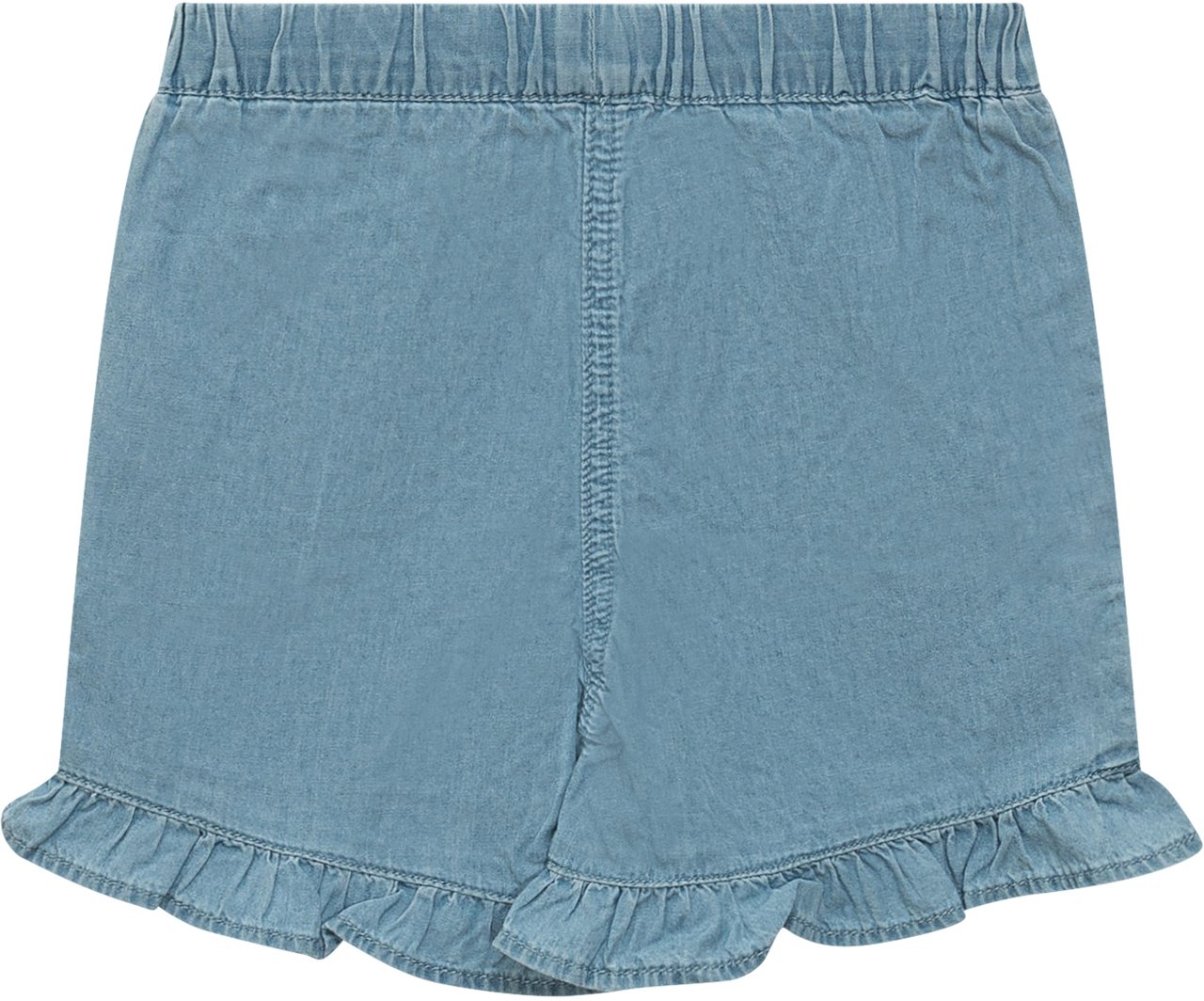 Stella McCartney Shorts in Denim con Ricamo Lichtblauw