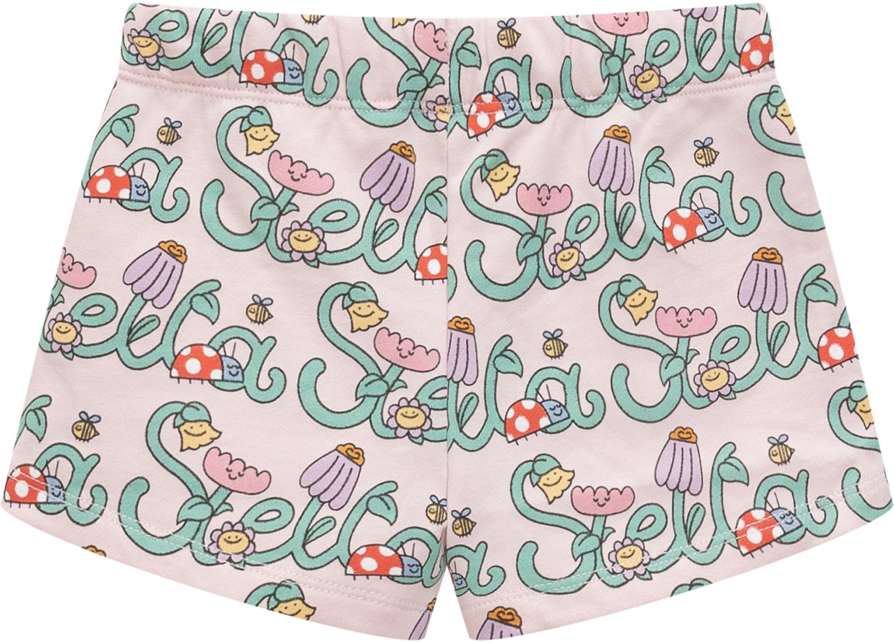 Stella McCartney Shorts in Jersey con Stampa Roze