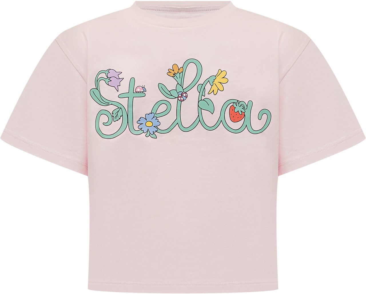 Stella McCartney T-Shirt con Stampa Grafica Roze