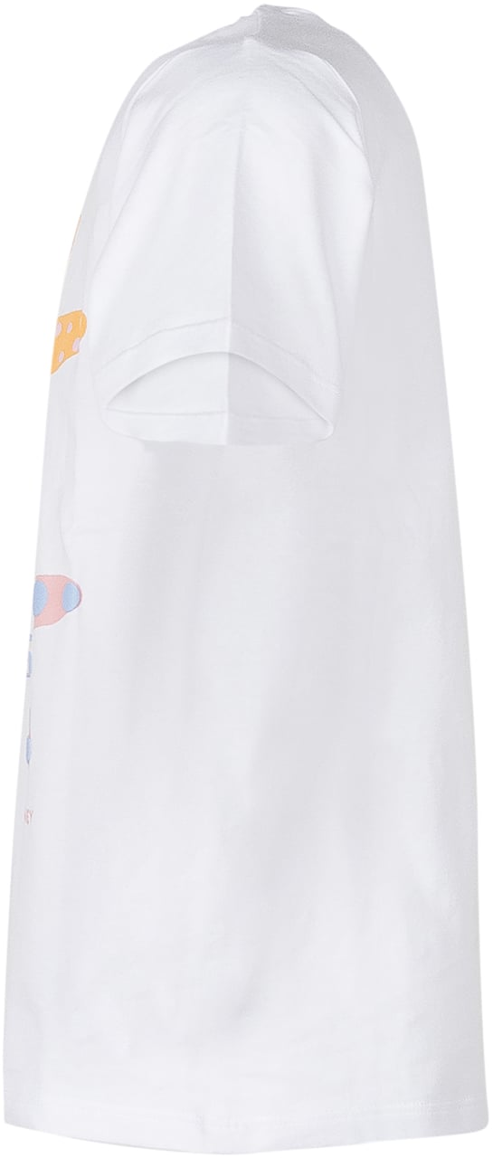 Stella McCartney T-shirt con Stampa Stelle Marine e Girocollo Wit