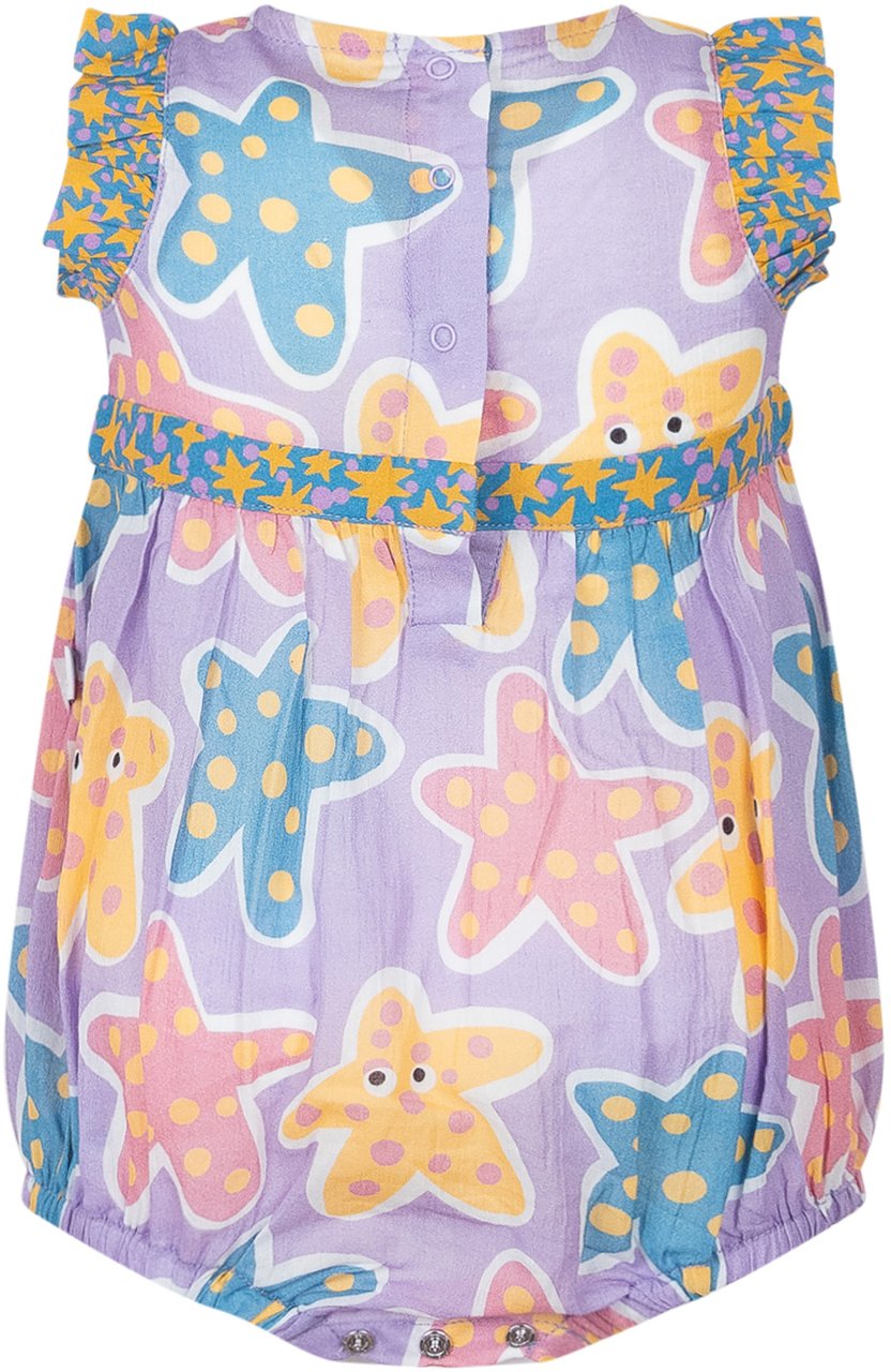 Stella McCartney Body con Stampa Stelle Marine Paars