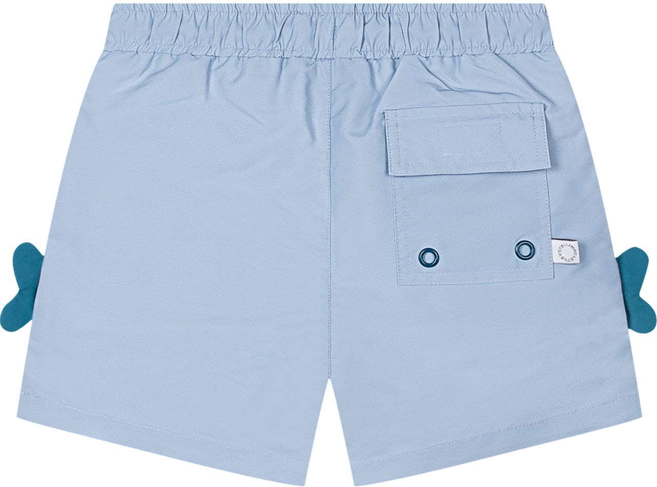 Stella McCartney Costume Bermuda con Stampa Balene Lichtblauw
