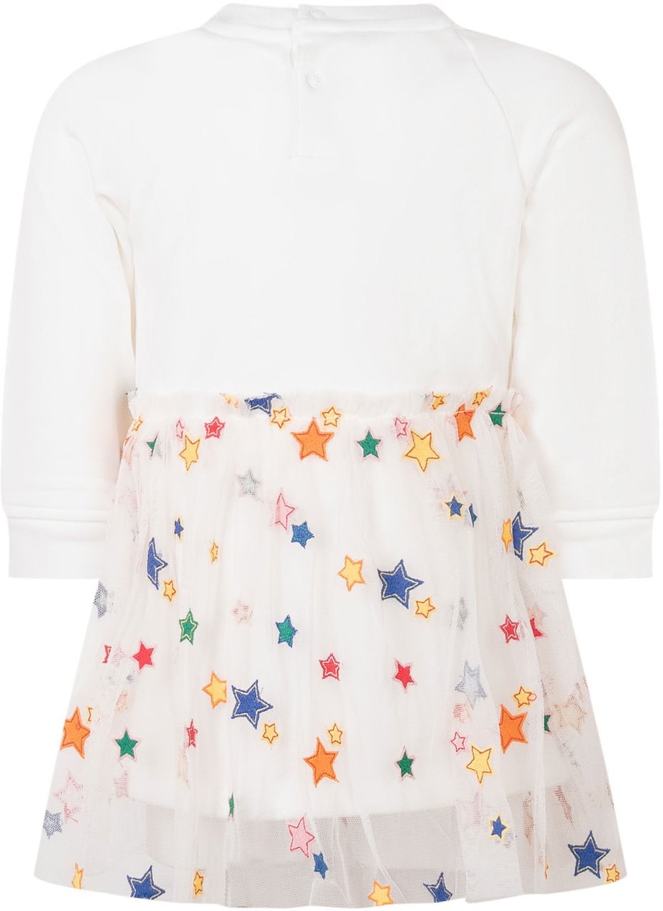 Stella McCartney Abito con Ricami ad Arco e Stelle Wit