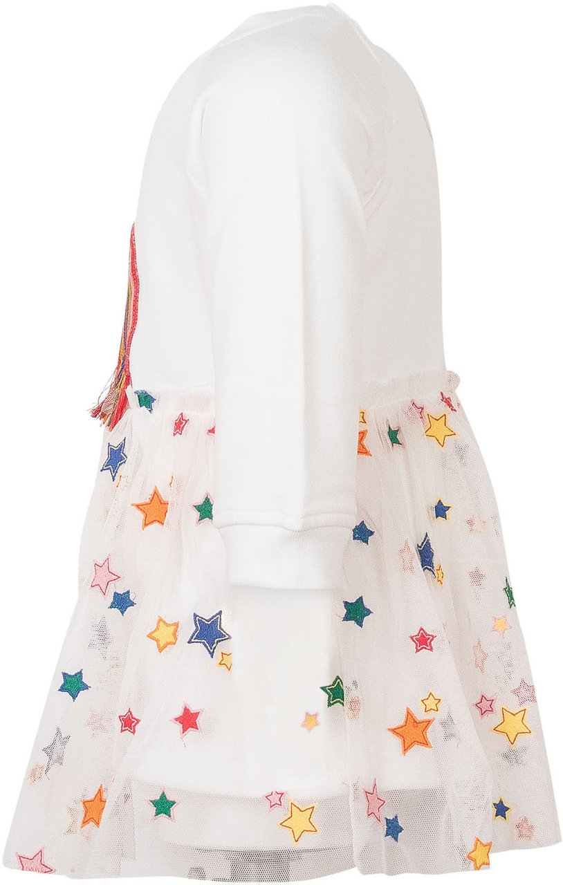 Stella McCartney Abito con Ricami ad Arco e Stelle Wit