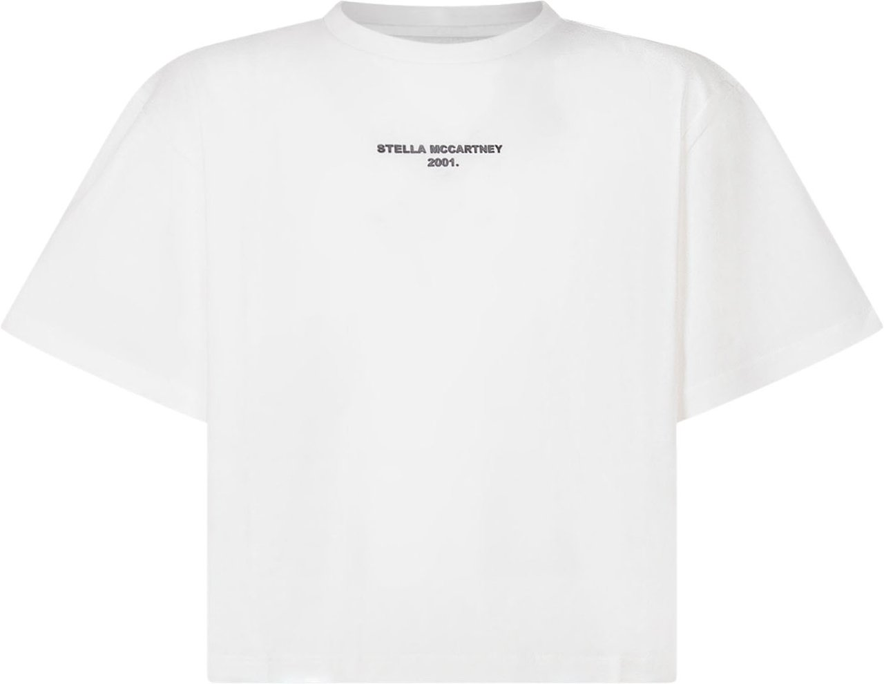 Stella McCartney T-shirt con Piccola Stampa Frontale Wit