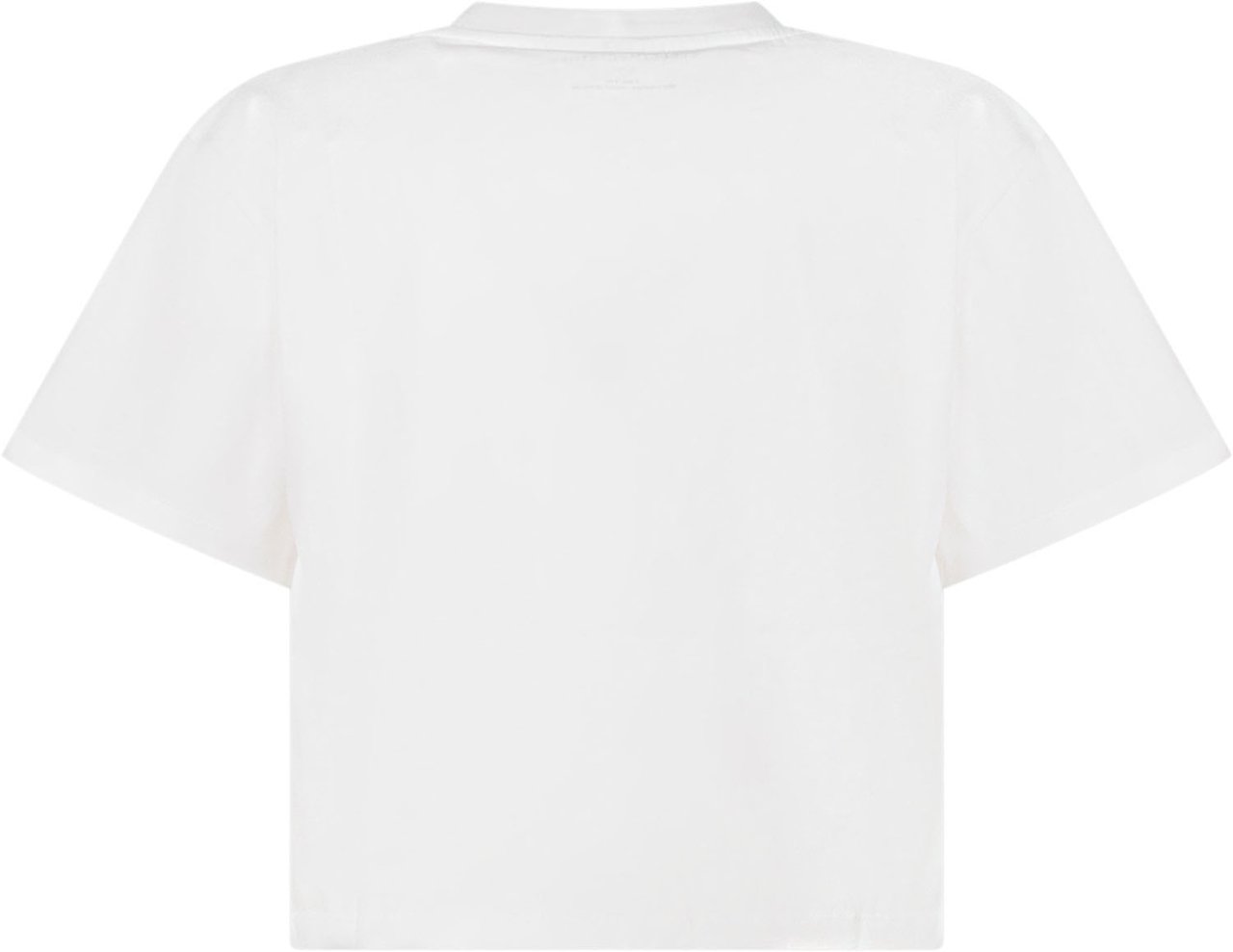 Stella McCartney T-shirt con Piccola Stampa Frontale Wit