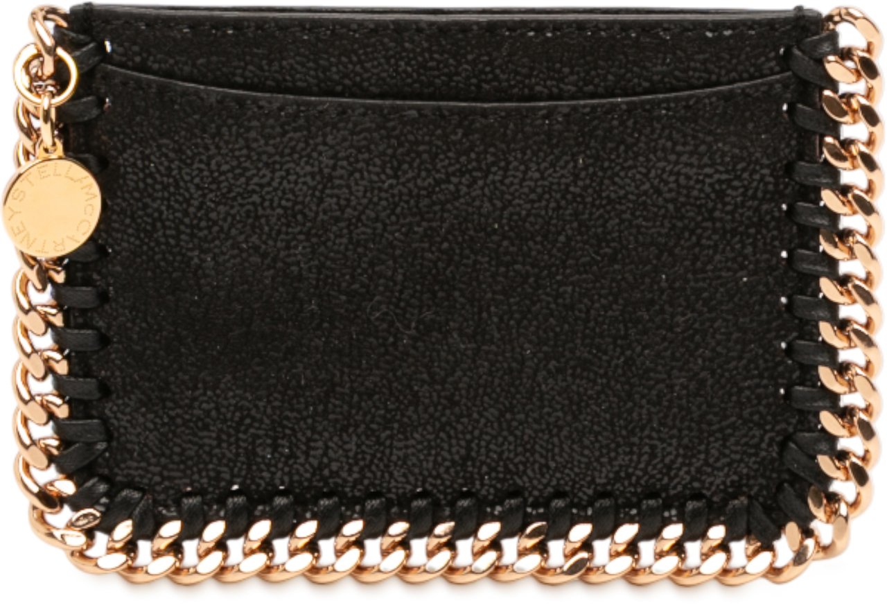 Stella McCartney Falabella Shaggy Deer Card Holder Zwart