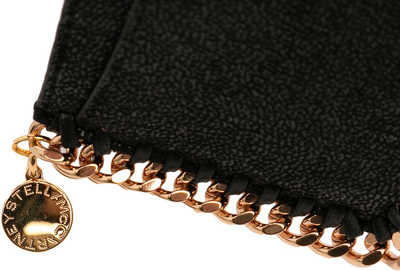 Stella McCartney Falabella Shaggy Deer Card Holder Zwart