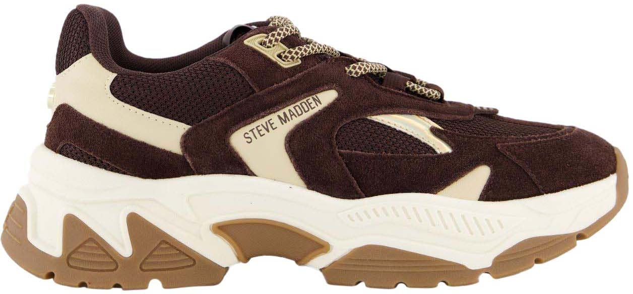 Steve Madden Dames Ample Sneaker Bruin Bruin