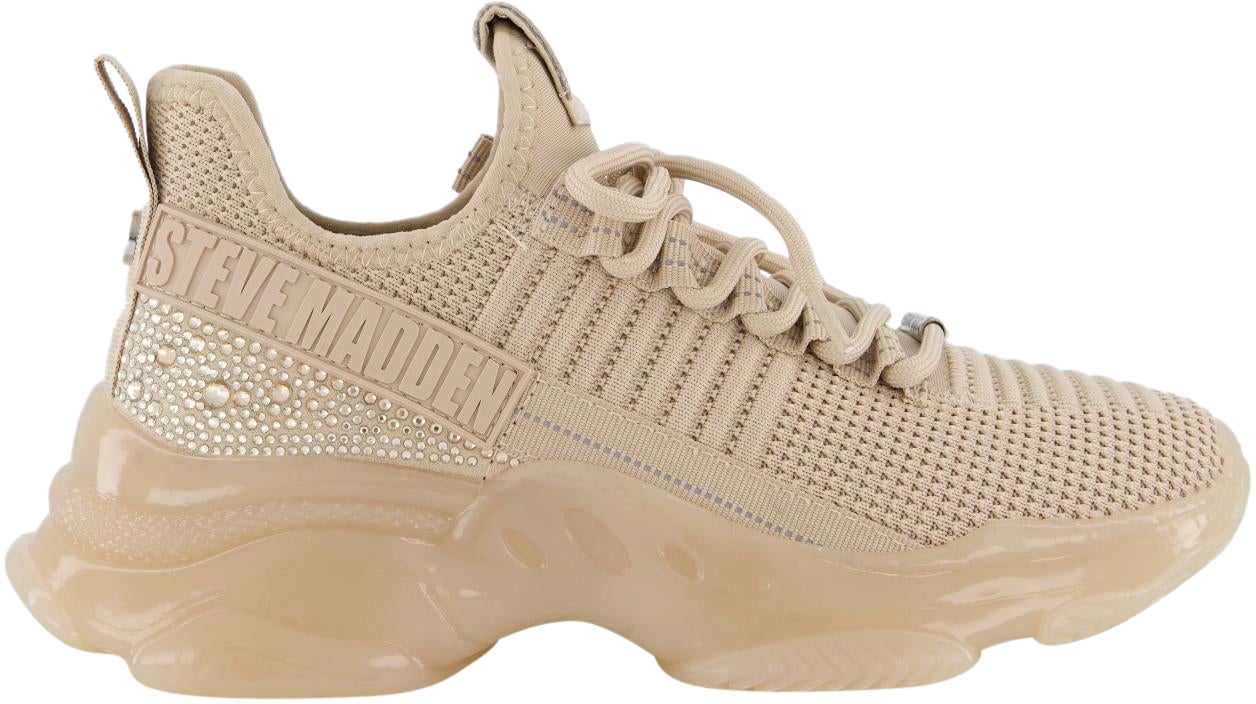 Steve Madden Dames Maxilla-R-E Sneaker Beige