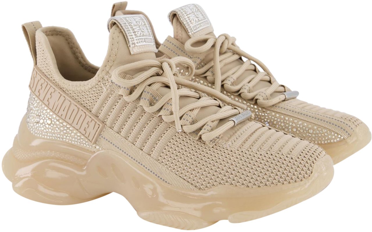 Steve Madden Dames Maxilla-R-E Sneaker Beige