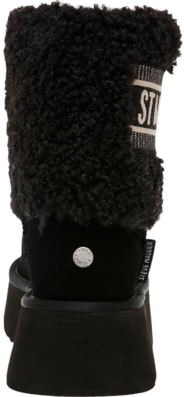 Steve Madden Dames Laars Zwart