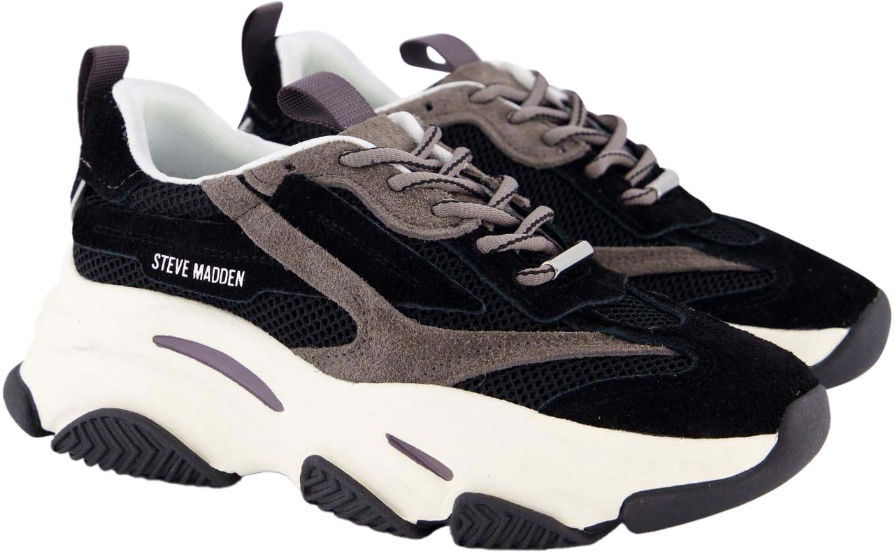 Steve Madden Dames Possession-E Sneaker Zwart Zwart