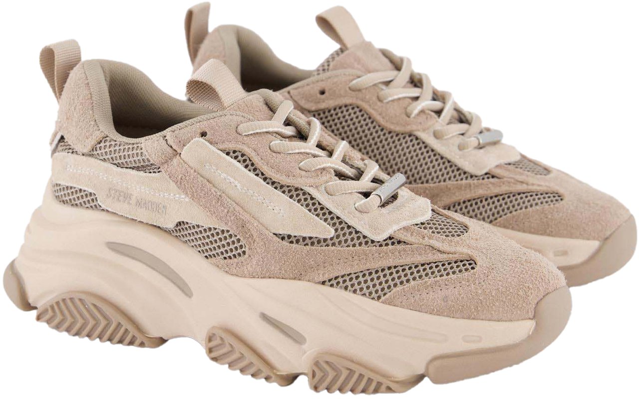 Steve Madden Dames Possession-E Sneaker Beige Beige