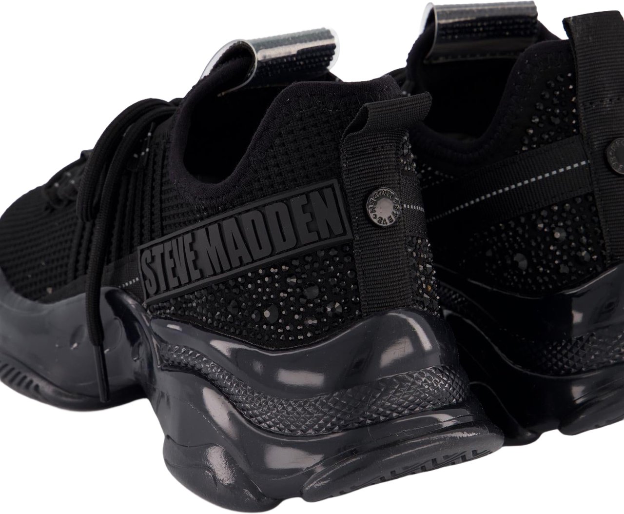 Steve Madden Dames Maxilla-R Sneaker Zwart Zwart