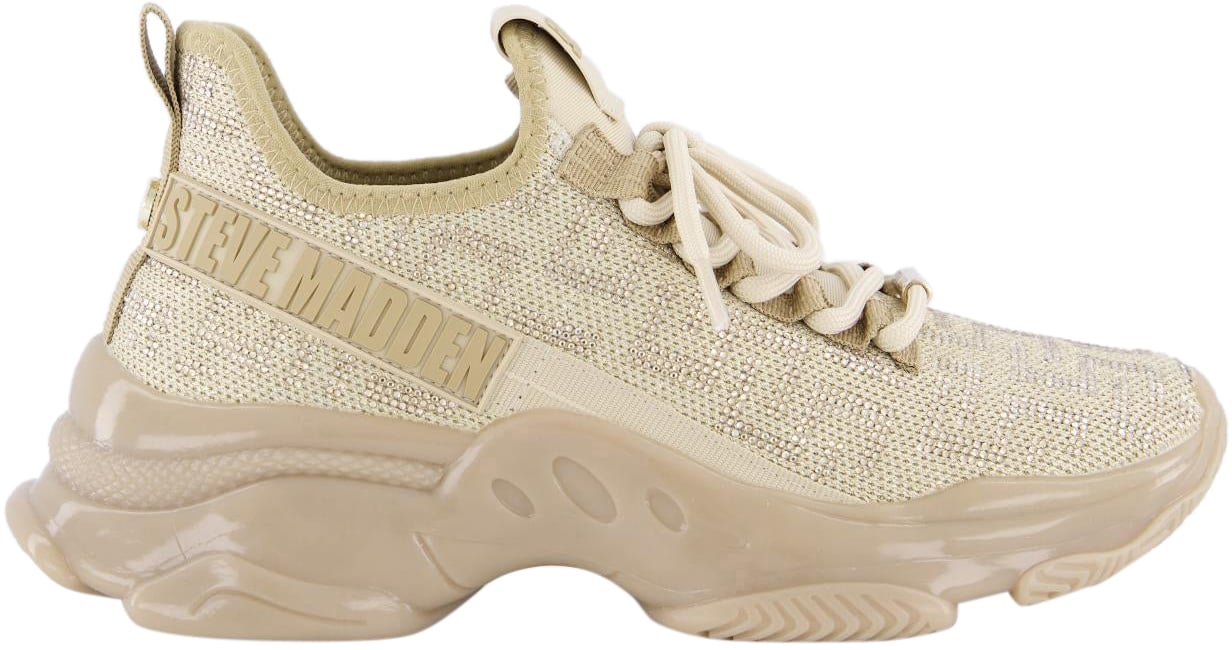 Steve Madden Dames Maxout Sneaker Beige Beige