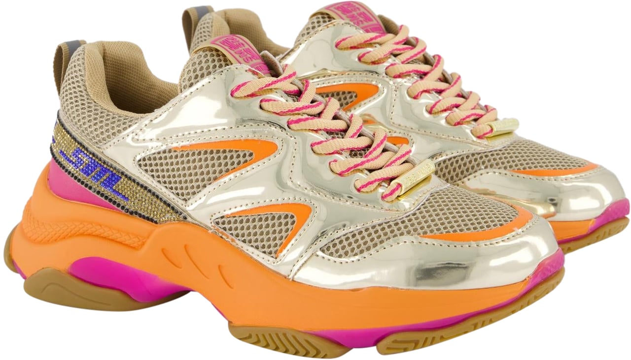 Steve Madden Dames Medallist2 Sneaker Beige/Multi Beige