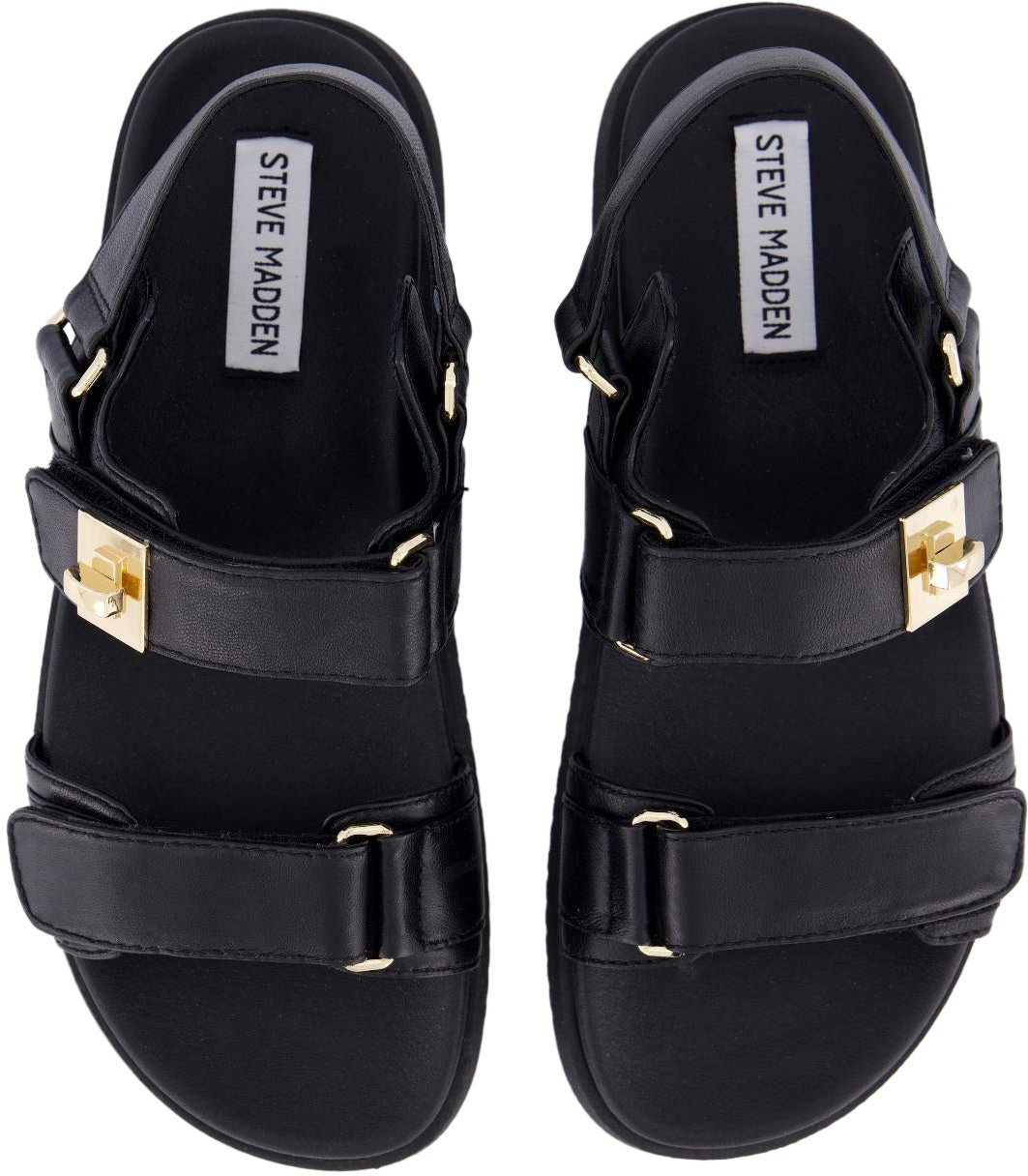 Steve Madden Dames Mona Sandaal Zwart Zwart