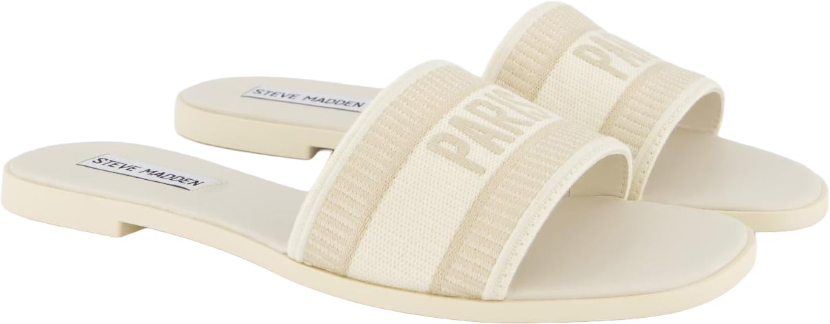 Steve Madden Dames Knox 'Paris' Slipper Wit Wit