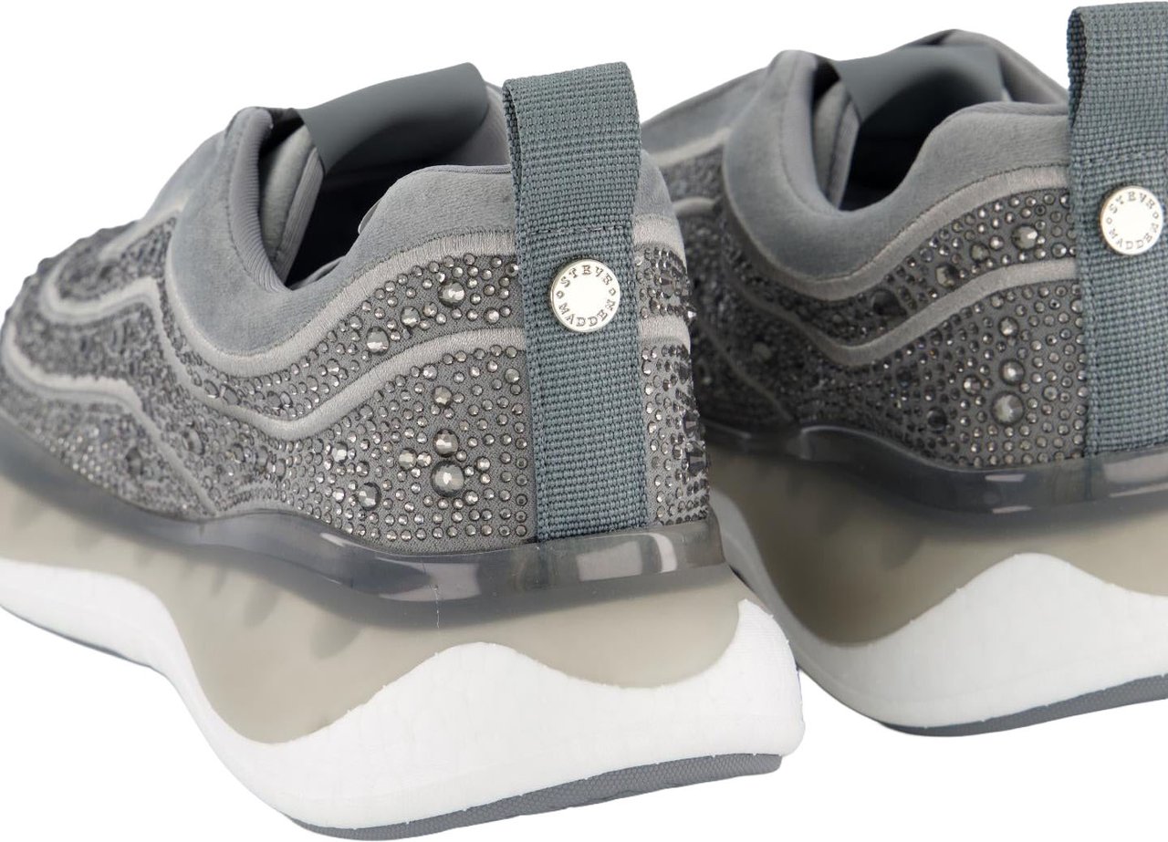 Steve Madden Dames Flash 2R Sneaker Grijs Grijs