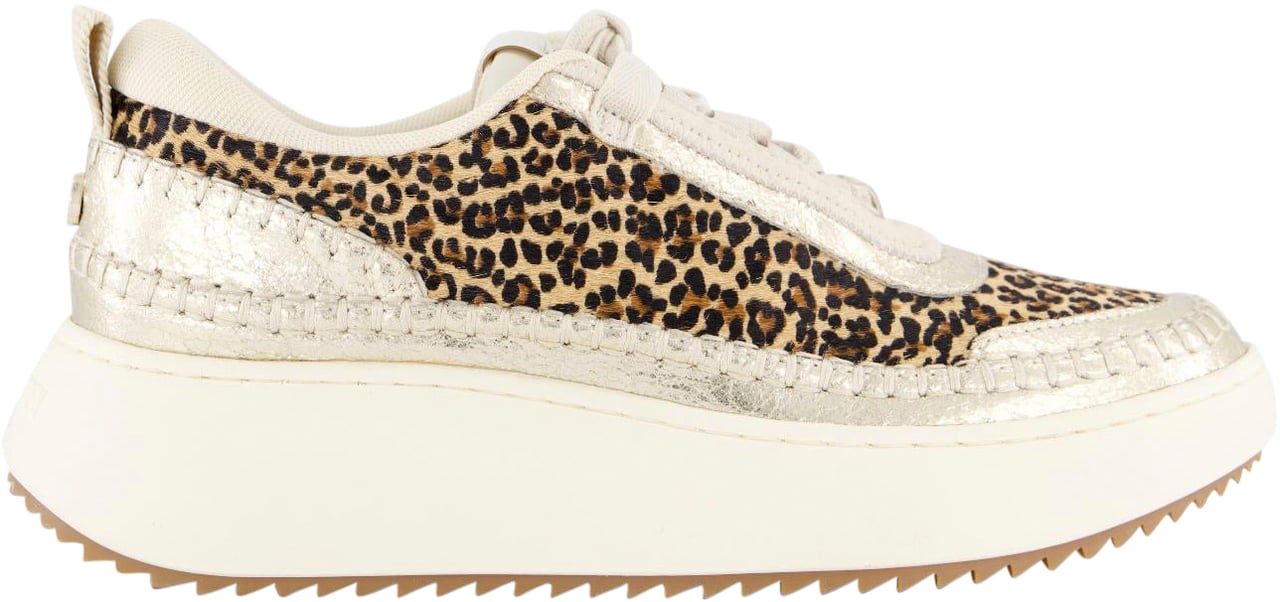 Steve Madden Dames Doubletake Sneaker Glam/Leo Beige