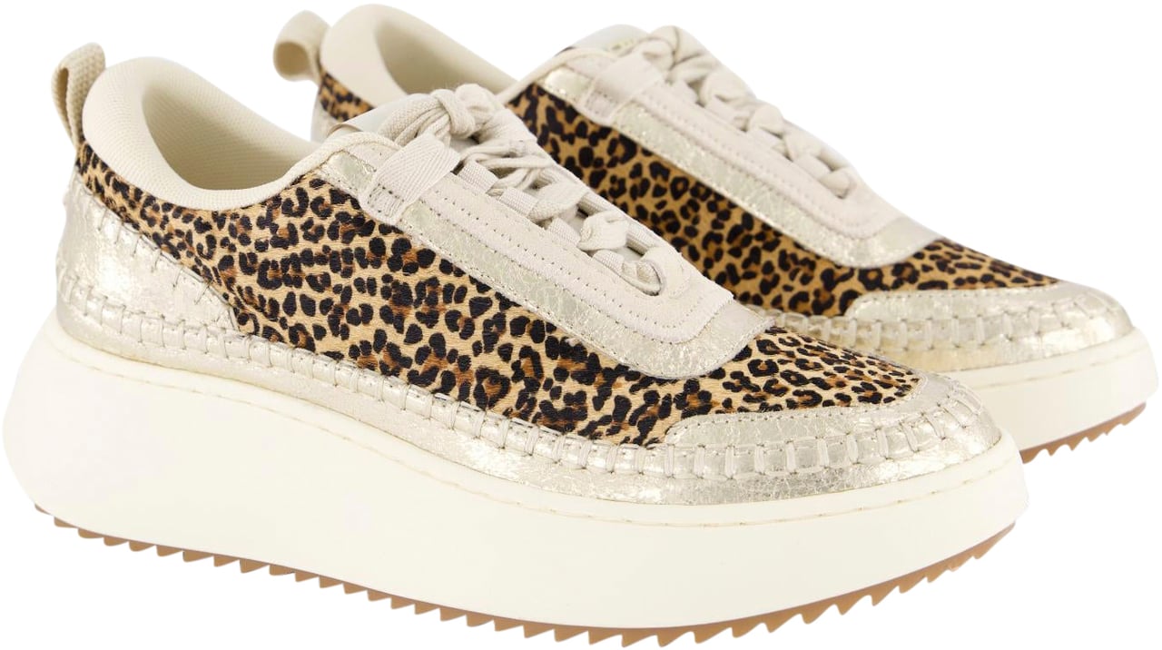 Steve Madden Dames Doubletake Sneaker Glam/Leo Beige