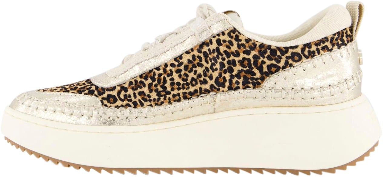 Steve Madden Dames Doubletake Sneaker Glam/Leo Beige