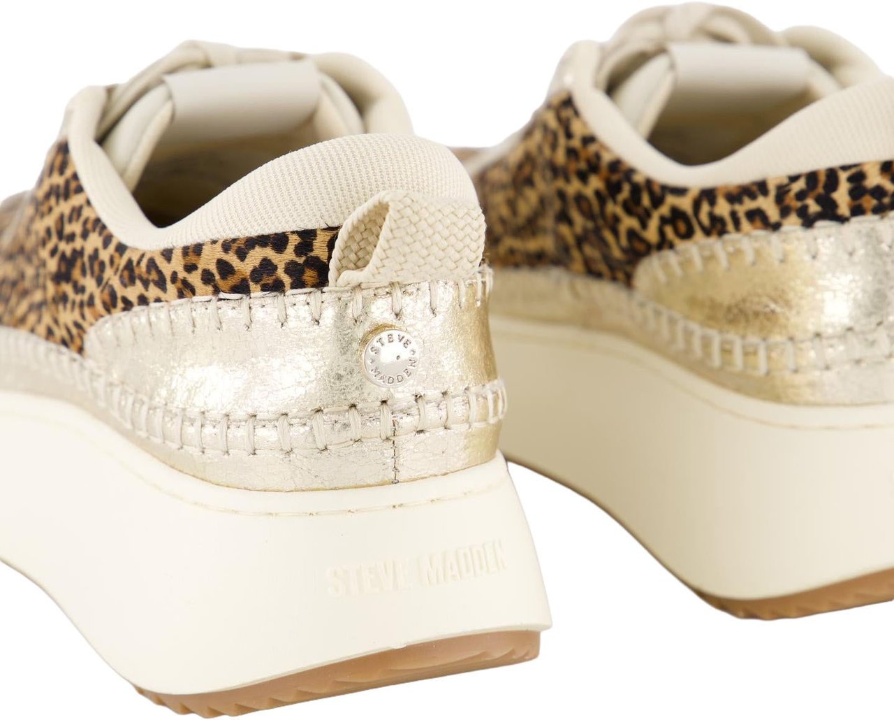 Steve Madden Dames Doubletake Sneaker Glam/Leo Beige