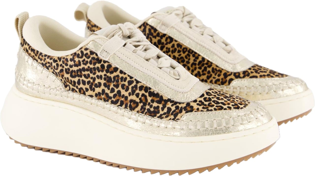 Steve Madden Dames Doubletake Sneaker Glam/Leo Beige