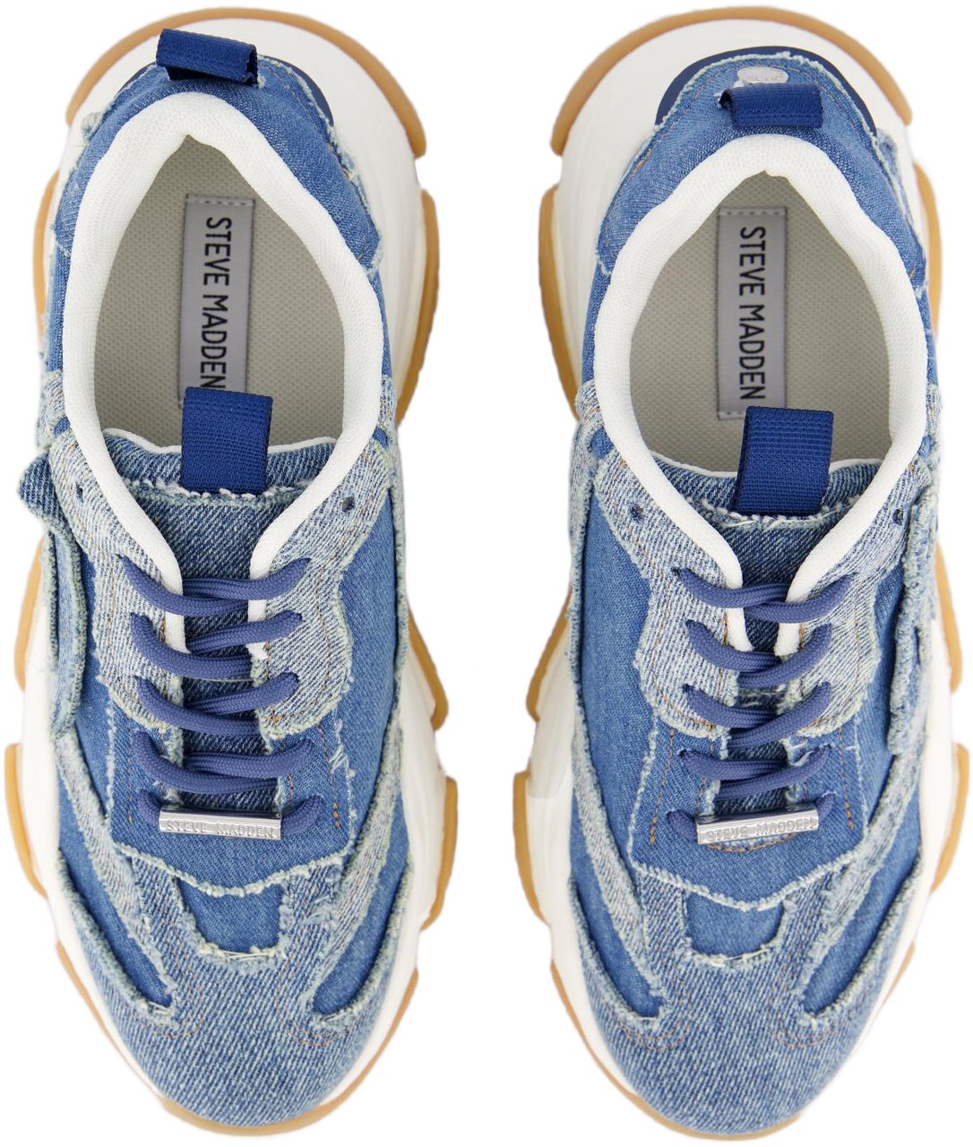 Steve Madden Dames Possession-E Sneaker Jeans Blauw