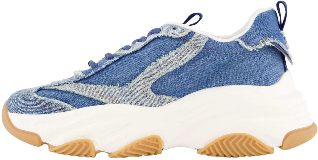 Steve Madden Dames Possession-E Sneaker Jeans Blauw