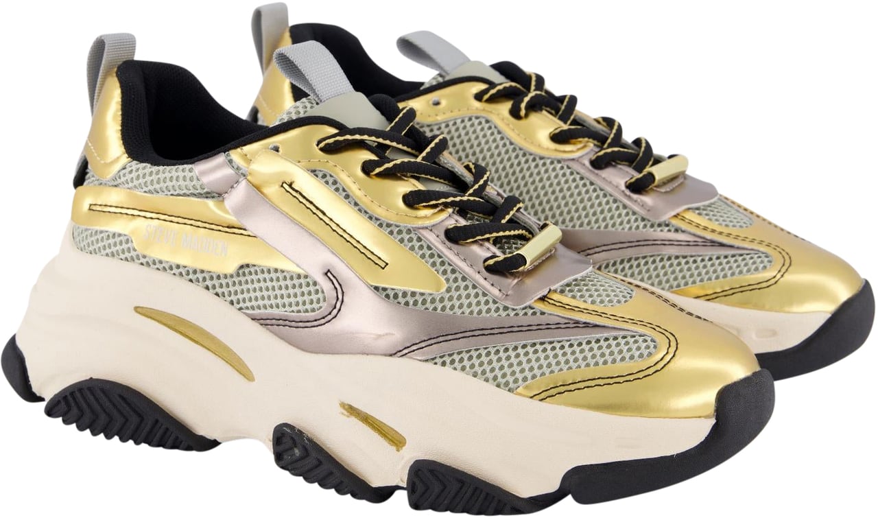 Steve Madden Dames Possession-E Sneaker Metallic Grijs