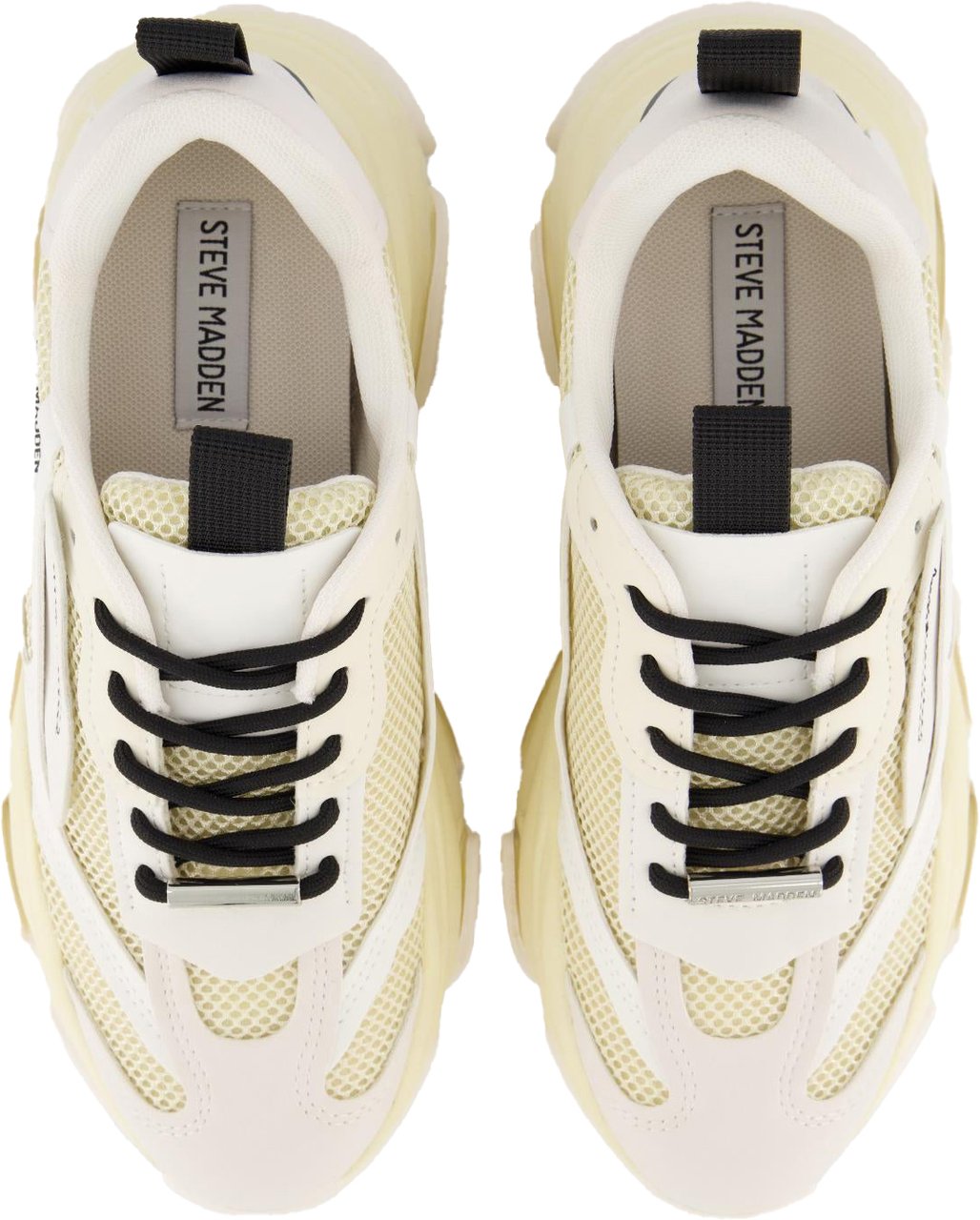 Steve Madden Dames Possession-E Sneaker Wit/Beige Wit