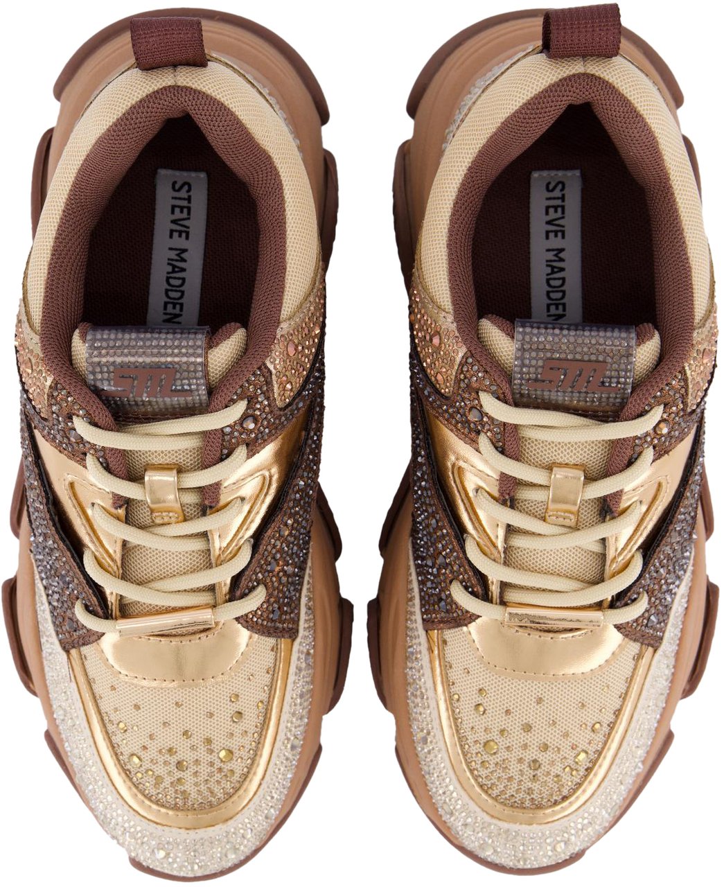 Steve Madden Dames Privy Sneaker Beige