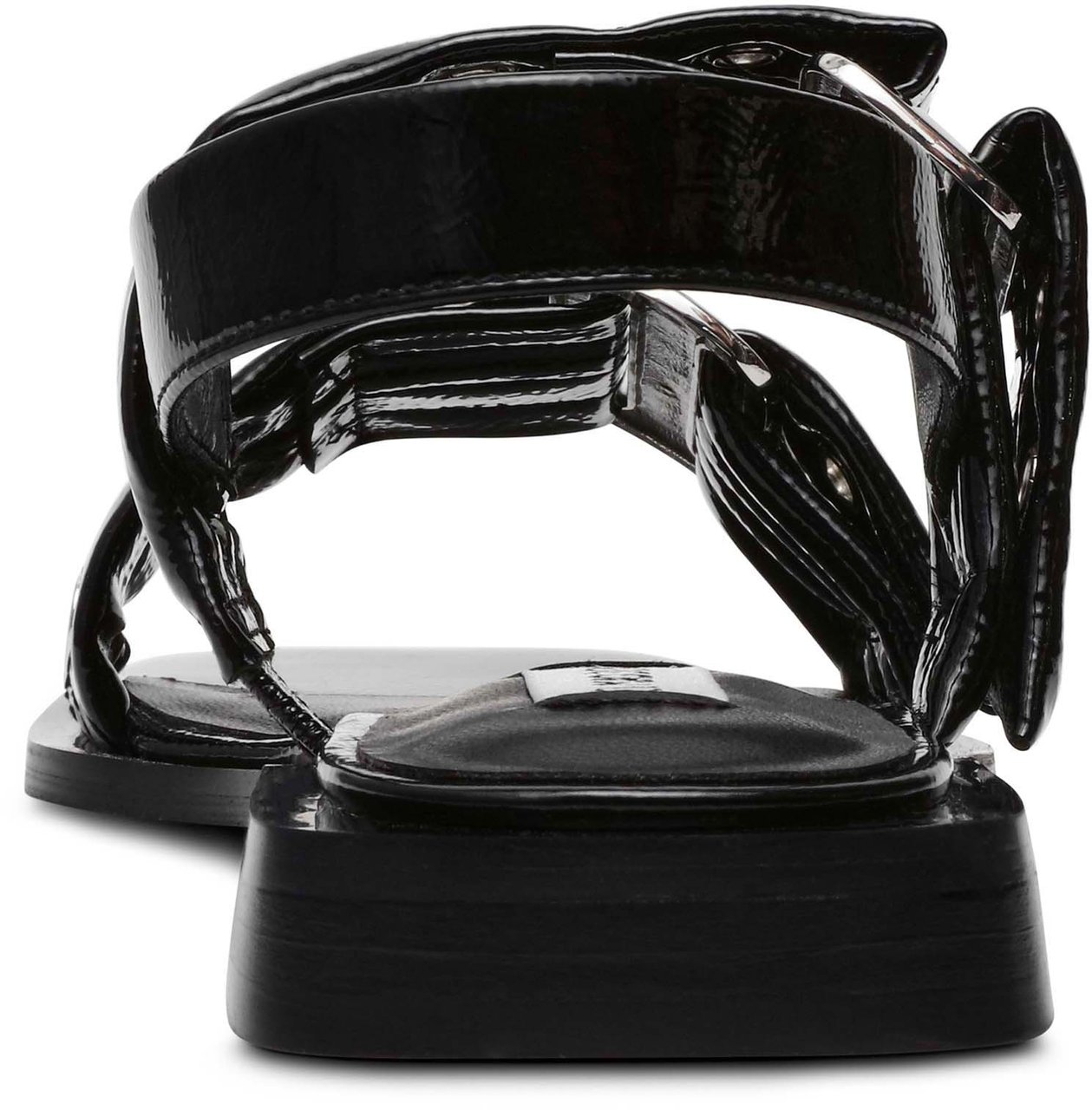 Steve Madden Saria-E Black Patent Zwart