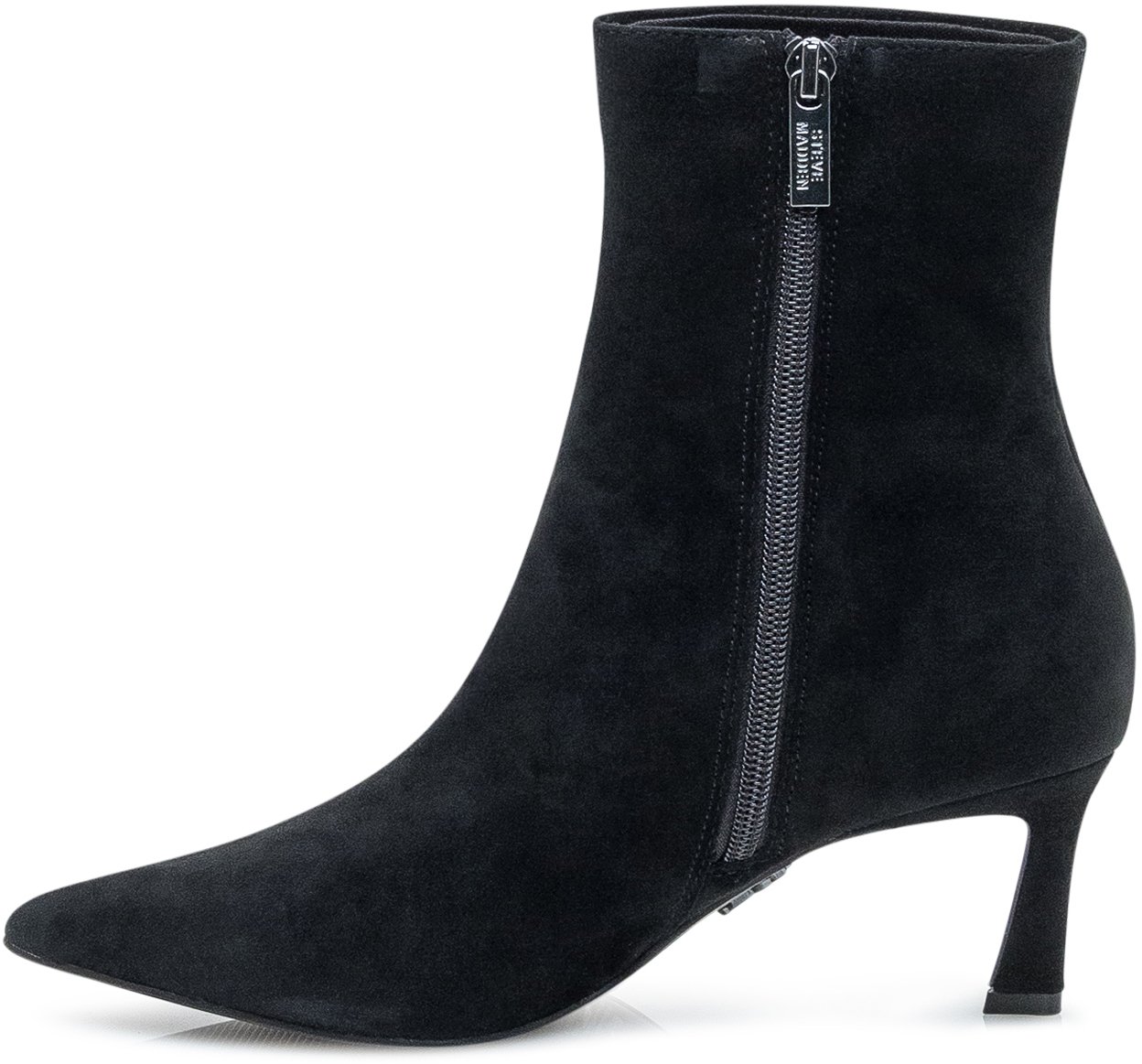 Steve Madden Steve Madden Stivaletti in Camoscio con Tacco Medio Zwart