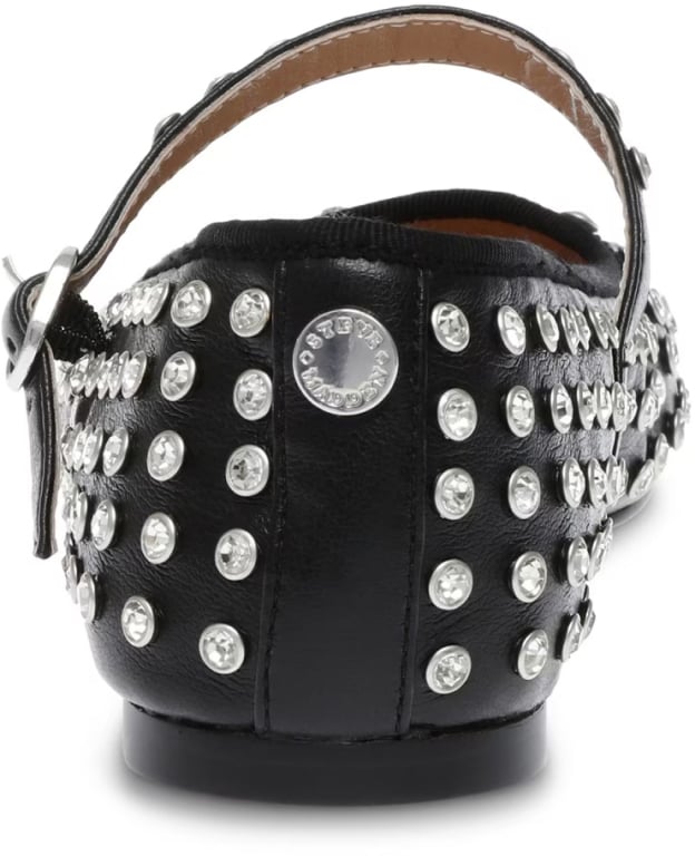Steve Madden Vinetta-r Rhinestone Mary Jane Ballerina Zwart