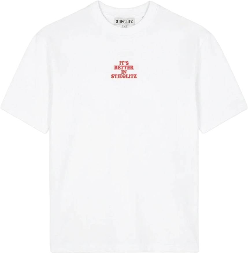 Stieglitz Stieglitz - Branca Regular T-shirt - S2602057-005 - White Wit