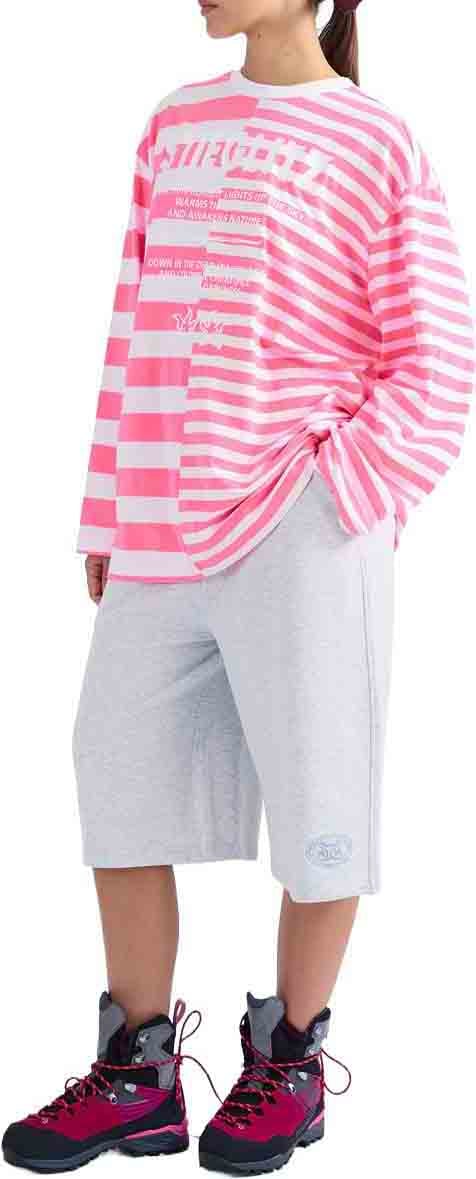 Stieglitz Stieglitz - Tacito Wide Skate Longsleeve - S2602078 - 007 Pink Rood