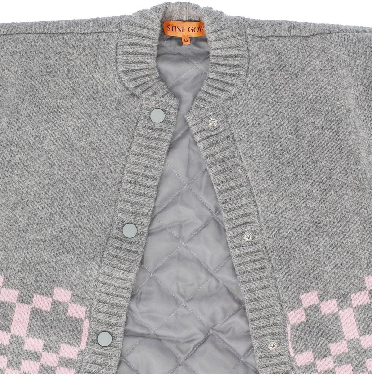 Stine Goya STINE GOYA TINO GREY AND PINK BOMBER JACKET Grijs