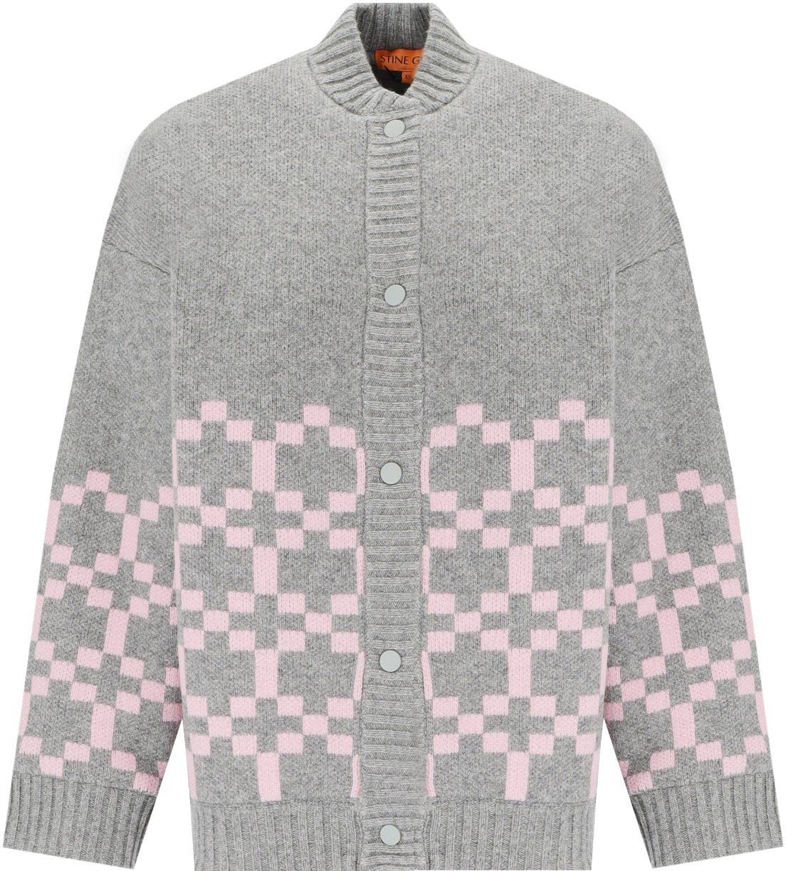 Stine Goya STINE GOYA TINO GREY AND PINK BOMBER JACKET Grijs