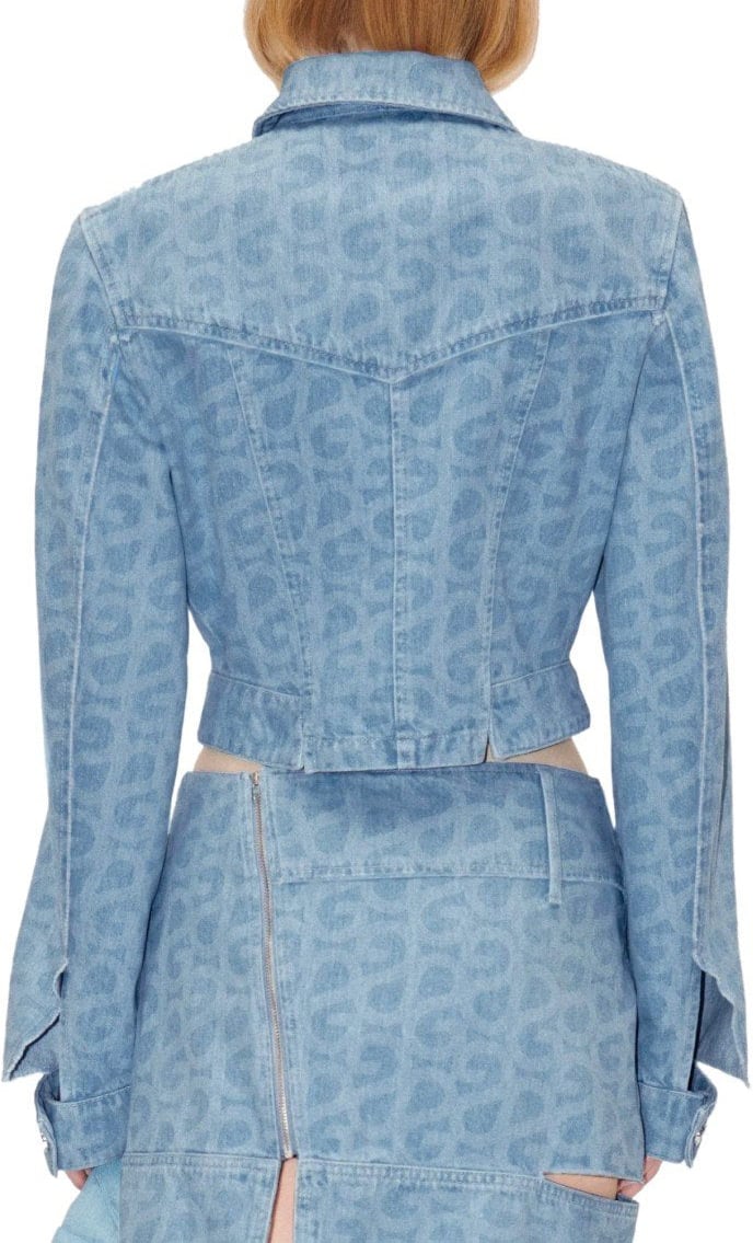 Stine Goya STINE GOYA SAMMIE CROPPED DENIM JACKET Lichtblauw