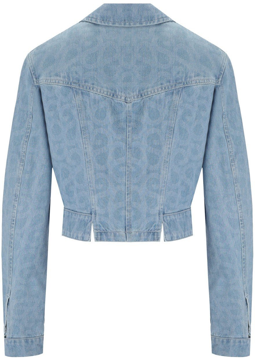 Stine Goya STINE GOYA SAMMIE CROPPED DENIM JACKET Lichtblauw
