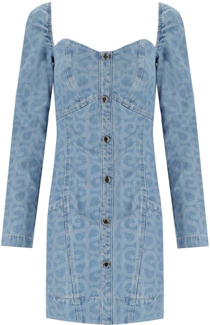 Stine Goya STINE GOYA KITTY DENIM DRESS Lichtblauw