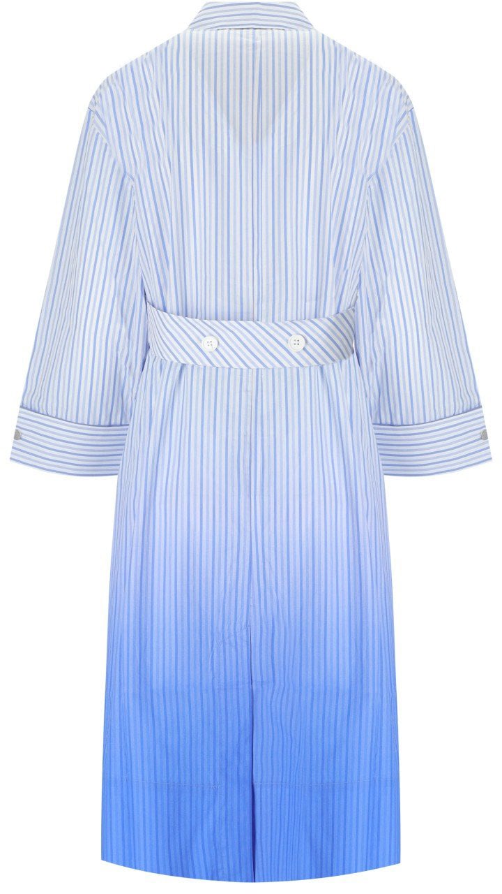 Stine Goya STINE GOYA RIONNA LIGHT BLUE STRIPED DRESS Lichtblauw